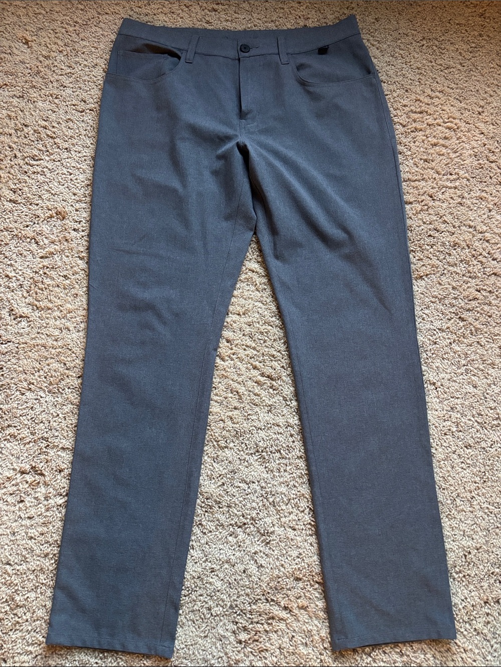 Travis Mathew Men's Dress Pants in Charcoal Gray